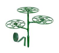 Soporte de copa de árbol | Barra de soporte verde plana, base de árbol, candelabro, soporte estabilizador ajustable de 3 capas para copas de árbol