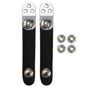 Soporte de correa de acordeón de cuero sintético esencial con hebillas flexibles para un ajuste personalizado y comodidad (8 cm)