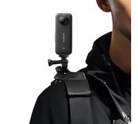 Soporte de correa de mochila compatible con Insta360 ACE Pro ONE X4 X3 X2 X RS R GO 2 3, Go Pro Hero 12 11 Session Max Action Camera Shoulder and Hat Abrazadera de liberación rápida Soporte de cámara
