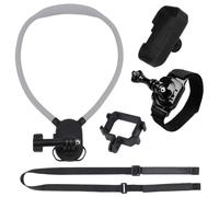 Soporte de Correa para el Cuello Portátil para dji Osmo Pocket 4 Pro Soporte de Visión en Primera Persona, Soportes de Control Remoto (Soporte para Cuello+Adaptador+Pulser Correas)