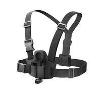 Soporte de correa pectoral ajustable compatible con Insta360 X5. Arnés seguro para cámaras de acción para deportes y aventuras al aire libre