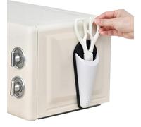 Soporte De Corte De Cocina Magnética | Caja De Almacenamiento De Tijeras De Alimentos Con Diseño De Agujeros De Drenaje | Organizador De Magnet Del Refrigerador Para Electrodomésticos De Herramientas