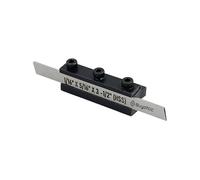 Soporte de corte en T no ajustable con hoja para máquinas herramientas de torno (hoja de 1/16 pulgadas x 5/16 pulgadas x 3-1/2 pulgadas (vástago de 8 mm)