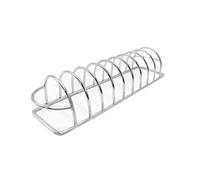 Soporte de costillas para barbacoa, ahorra espacio, soporte para pollos - Acero inoxidable accesorios para barbacoa apto para lavavajillas para jardín, camping, pícnic, barbacoa