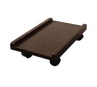 Soporte de CPU Madera UPC Soporte de almacenamiento Rack Mobile Desktop Host Chasis Soporte de rodadura de madera ordenador personal Soporte de carro con ruedas de cierre de bloqueo for oficina en cas