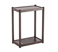 Soporte de CPU/PC Soporte Soporte de torre de PC de madera maciza, soporte de CPU móvil de 2 niveles, soporte de caja principal de PC de pie con ruedas giratorias invisibles for oficina en casa PC Sop