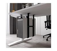 Soporte de CPU Soporte de CPU for montaje debajo del escritorio, soporte de torre de PC ajustable de acero Soporte de caja de PC de alta resistencia Ajuste de ancho de 5,4" a 9,8" Altura inferior a 19