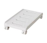 Soporte de CPU Soporte de CPU móvil, soporte de torre de PC rodante con 4 ruedas giratorias, carro de soporte de CPU de piso con rueda bloqueada debajo del escritorio for oficina en casa ( Color : Bla