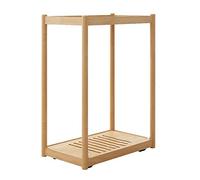 Soporte de CPU Soporte de torre for PC de 2 niveles, soporte for CPU móvil con ruedas giratorias invisibles, soporte de piso for caja de PC con ruedas de madera que se adapta a la mayoría de las cajas