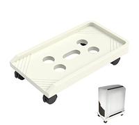 Soporte de CPU Soporte for CPU Debajo del Escritorio PC Case Cart con 4 Ruedas giratorias, PC Tower Floor Stand Mobile Cart Holder CPU Case Protecting Shelf (Color : White 360 Rotating)