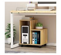 Soporte de CPU Titular de la CPU de madera RACK DE ALMACENAMIENTO BAJO EL DESCRIBUCIÓN DE LA CABLA DE CPU de la CPU Soporte de rodadura extraíble PC Host Soporte de piso con 4 ruedas de ruedas Soporte