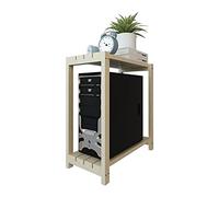 Soporte de CPU UPC Carrito de pie, madera ordenador personal Tower Floor Stand 2-Tier Mobile ordenador personal Tower Stand, Universal Design Fits Desktop ordenador personal Cajas de torre Soporte par