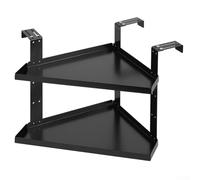 Soporte de cubículo de oficina, estante de metal ajustable en altura para cubículos de oficina para maximizar la utilización del espacio de esquina y apoyar la oficina (B)