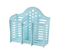 Soporte de cubiertos Organizador de canasta de cuchara de palillo de pared montado en la pared de plástico para utensilios de cocina espacio de almacenamiento para ahorrar (Ldafavanms5rgnv-11)