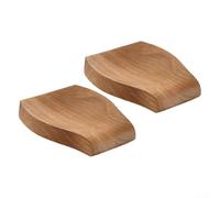 Soporte de cuchara de madera para encimera de cocina, paquete de 2 soportes de utensilios de madera resistente, cucharones, organizador de herramientas de cocina, acabado natural