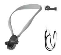 Soporte de cuello ajustable para cámara profesional Action 5, arnés de pecho de silicona flexible con cable a prueba de sacudidas, estabilizador de cámara