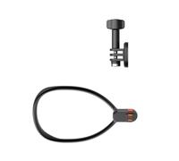 Soporte de cuello ajustable para cámaras de acción con clip de cuello de liberación rápida y accesorio de vlog manos libres, soporte de cámara ajustable para cámaras de acción