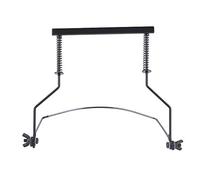 Soporte de Cuello de Armónica Soporte de Armónico de Manos Libres de Metal Ajustable con Tubos Protectores Antiarañazos