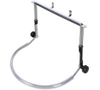 Soporte de cuello para armónica, soporte de armónica ajustable de metal para 283 x 1.929 pulgadas, tamaño para profesionales y principiantes (plateado)
