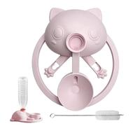 Soporte de Cuenco y Botella de Agua para Gatitos,Base Antideslizante con portátil,Base antivuelco Mascotas - Uso en Salón, Balcón, Coche, Parque, Gatos, Perros y Otros