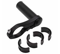 Soporte de cuentakilómetros y luz de aluminio-carbono para manillar de 25,8-31,