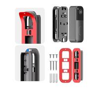 Soporte de cuña ajustable horizontalmente y placa de pared, compatible con Blink Video Doorbell (negro), ajustable de 35° a 55°