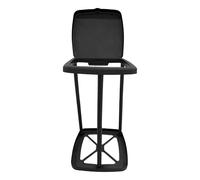 Soporte de de basura genérico, retráctil, de goma, 11,42 x 13,39 x 1,97 pulgadas, marco de almacenamiento de basura, plegable para camping, Weeding, Lawn, and Garden Cleanup, Black