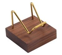 Soporte De De Joyas: Soporte Mineral De De Cobre Con Base De Nogal De Madera, Estante De Decorativo, Elegante Pieza De | De Encimera Para Boutique Para