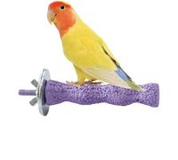 Soporte de de Loro, Dientes de Calcio Chew Juguete hámster Piedra de moler, complemento Elegante, Patada Natural Que molía el Juguete de masticación con Cero áspero para cacatúas, cacatúa, lorike