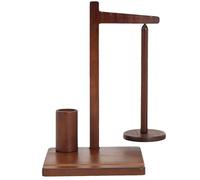 Soporte de de madera, dispensador de magnético, spinner de tejer, soporte integrado para teléfono, almacenamiento de gancho de ganchillo, organizador de bolas para suéteres y manualidades