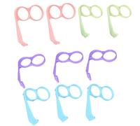 Soporte de dedo para teléfono, soporte portátil para teléfono celular, juego de 10 soportes para teléfonos móviles de escritorio, soporte de mano ligero de polipropileno para smartphone con colores