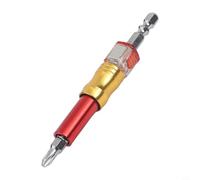 Soporte de destornillador de profundidad ajustable con vástago hexagonal para una mayor estabilidad en el montaje de muebles y reparaciones electrónicas utilizando construcción de acero cromado color
