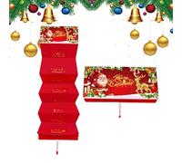 Soporte de dinero de Navidad - Cartón | Soporte para efectivo | Suministros de fiesta | para Navidad Papá Noel con 10 ranuras, para hombres, mujeres, niños, niñas, adolescentes, familia, amigos, Red