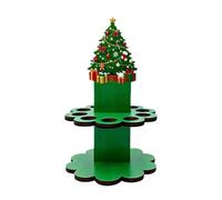 Soporte de dinero de Navidad, decoración de mesa de madera para | Adorno creativo de escritorio con diseño de Papá Noel y muñeco de nieve, bonita caja de almacenamiento para fiestas de