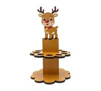Soporte de dinero de Navidad, decoración de mesa de madera para | Adorno creativo de escritorio con diseño de Papá Noel y muñeco de nieve, bonita caja de almacenamiento para fiestas de