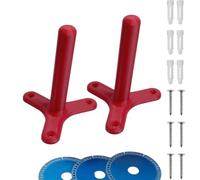 Soporte de disco de amoladora angular, organizador universal de 2 piezas | Soporte de disco de corte para obra de construcción, lugar de trabajo, taller, cobertizo, almacén