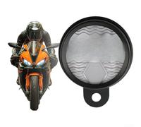 Soporte de disco de impuestos de acero inoxidable para motocicleta con 87 mm de diámetro y sellado integrado para mantener la integridad del documento fiscal (negro)