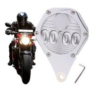 Soporte de disco para motocicleta, soporte de disco de impuestos para motocicleta, marco impermeable de aluminio, disco fiscal para ATV, scooter, ciclomotor, motocicletas, diseño hexagonal, soporte