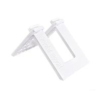 Soporte de diseño a presión de solución de estacionamiento de bicicletas para niños, compatible con varios tamaños de patinete (blanco)