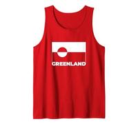 Soporte de diseño de Bandera de Groenlandia Camiseta sin Mangas