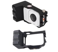 Soporte de disparo de cámara para Insta360 GO Bisel ultra protector marco de plástico jaula soporte de agarre de cámara con soporte de zapata fría y agujero de tornillo de 1/4 pulgadas para accesorios