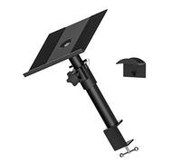 Soporte de dispositivo de sonido global con base de agarre de metal contra arañazos en colchones de altura, pin de seguridad montado en la pared, estante de conferenciante fuerte