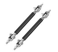 Soporte de Divisor de Labios Protector para Parachoques para 2pcs universales Traseros Delanteros 75 mm (Negro)