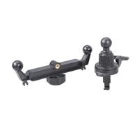 Soporte de doble articulación de bola de 17 mm para coche, gancho de salida de aire con rosca hembra de 1/4 pulgadas para soporte de teléfono, soporte de teléfono de coche, accesorio de modificación