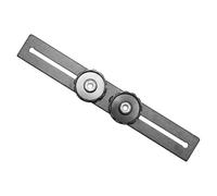 Soporte de doble intermitente, extensión para cámaras réflex digitales y luces LED, aleación de aluminio, soporte de trípode con agujero de tornillo de 1/4 3/8