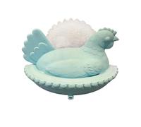 Soporte de drenaje de esponja para fregadero de cocina, personaje de gallina, 1 soporte ventilado para secado rápido, organizador de encimera novedoso, artículo de utilidad, estante para lavabo para