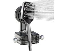 Soporte De Ducha Ajustable Con | Accesorios De Soporte Robusto | Sujetadores Para Cabezal De Ducha | Para Baño Cocina Hogar Pared Interior Estropajos Esponjas