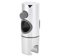 Soporte de ducha ajustable para barra deslizante, juego de soportes de ducha ajustables con diseño cilíndrico, soporte universal de 18-25MM de diámetro exterior para barra deslizante, soporte de rocia