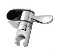 Soporte de ducha ajustable, soporte giratorio de 360° para rieles de seguridad de 32 mm, instalación sin taladros con almohadillas de goma, soporte de pared ABS para personas mayores y limitadas