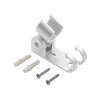 Soporte de ducha cromado, montaje en ángulo ajustable para cabezal de ducha de mano, abrazadera de riel de aleación de aluminio con gancho de almacenamiento, fácil de instalar